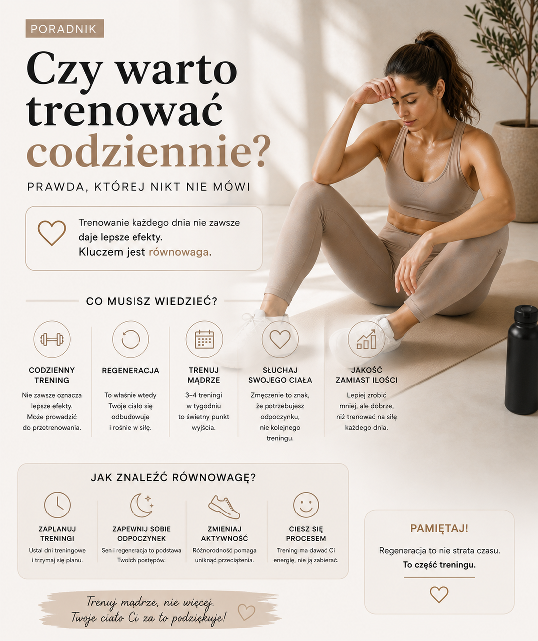 Czy warto trenować codziennie – regeneracja i trening kobiet