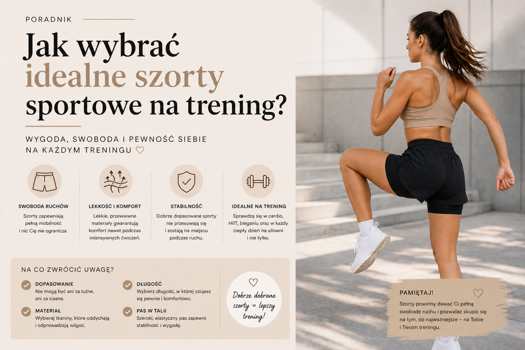 Szorty sportowe damskie na trening – wygodne i lekkie rozwiązanie fitness